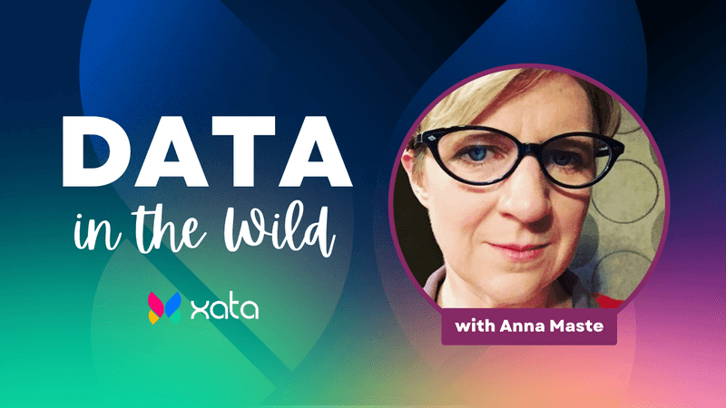 Data in the wild cover with photo of Anna Maste