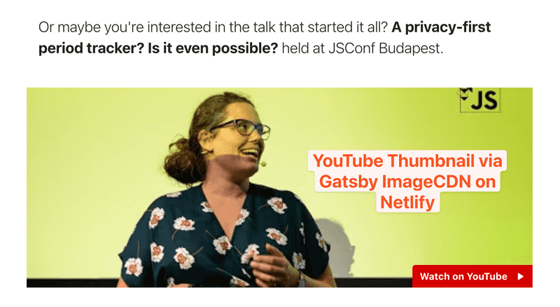 YouTube Thumbnail via Gatsby ImageCDN on Netlify